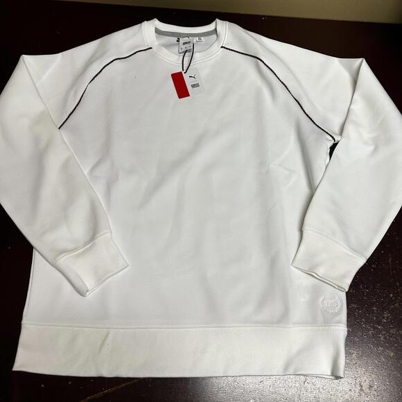 Puma Nipsey Hussle the marathon continues White crewneck sweatshirt large - Picture 1 of 6